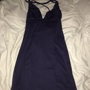 Bodycon navy blue dress